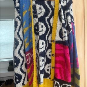MOTHER Multicolor Patterned Cardigan